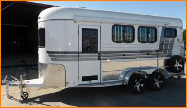 2025 Pinnacle Horse Floats 2 Horse Angle Load Float Custom Options 2hal-c image