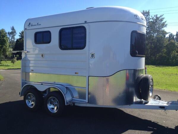 2025 Gladiator Horse Floats 2 Horse Angle Standard Horse Float image