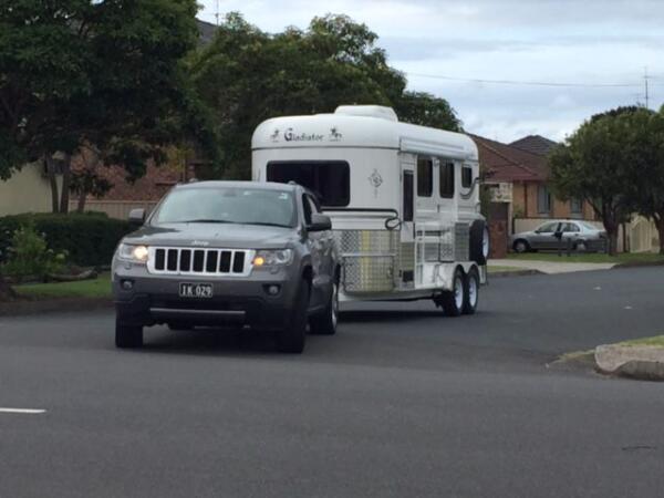 2025 Gladiator Horse Floats 2 Horse Angle Luxury Camper Float image