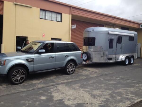 2025 Gladiator Horse Floats 2 Horse Straight Load Luxury Camper Float image